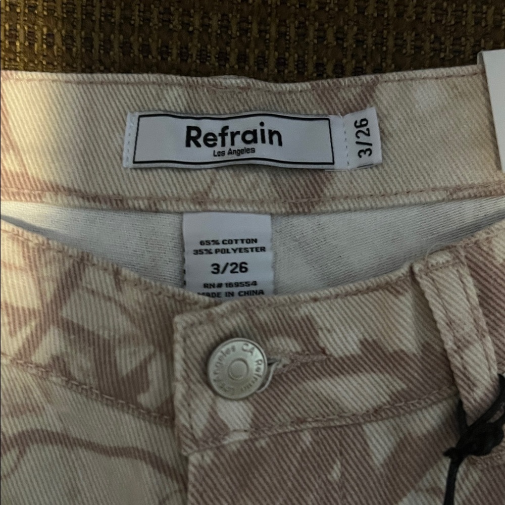 Refrain Patterned Cargo Pants - Picture 4 of 4